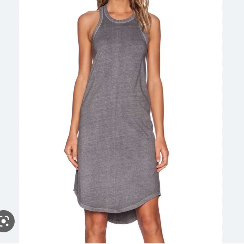 KES Racer Back Tank Dress in Graphite